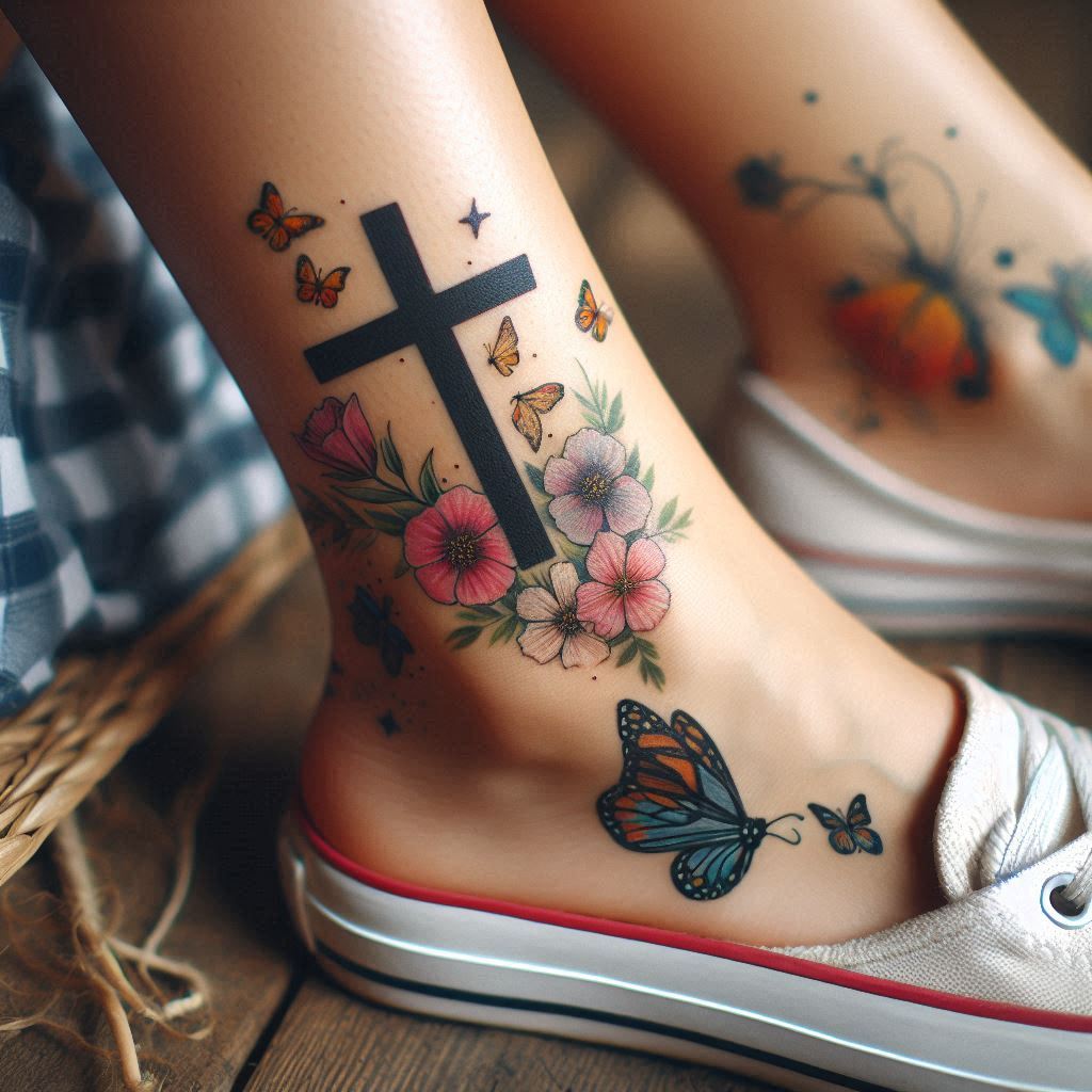 Small Cross Tattoo 15