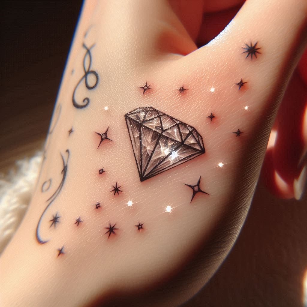 Small Diamond Tattoo 1