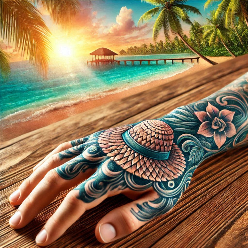 Straw Hat Tattoo 2