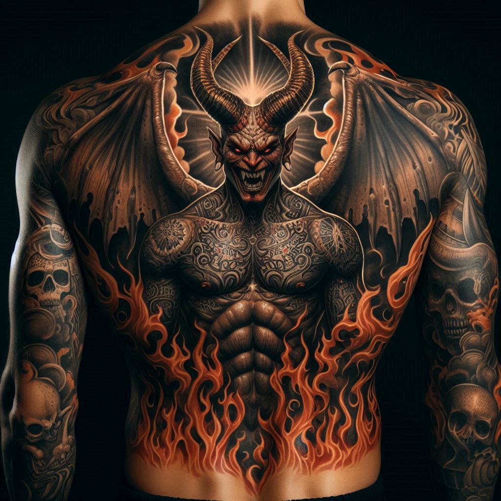 Traditional Devil Tattoo 10