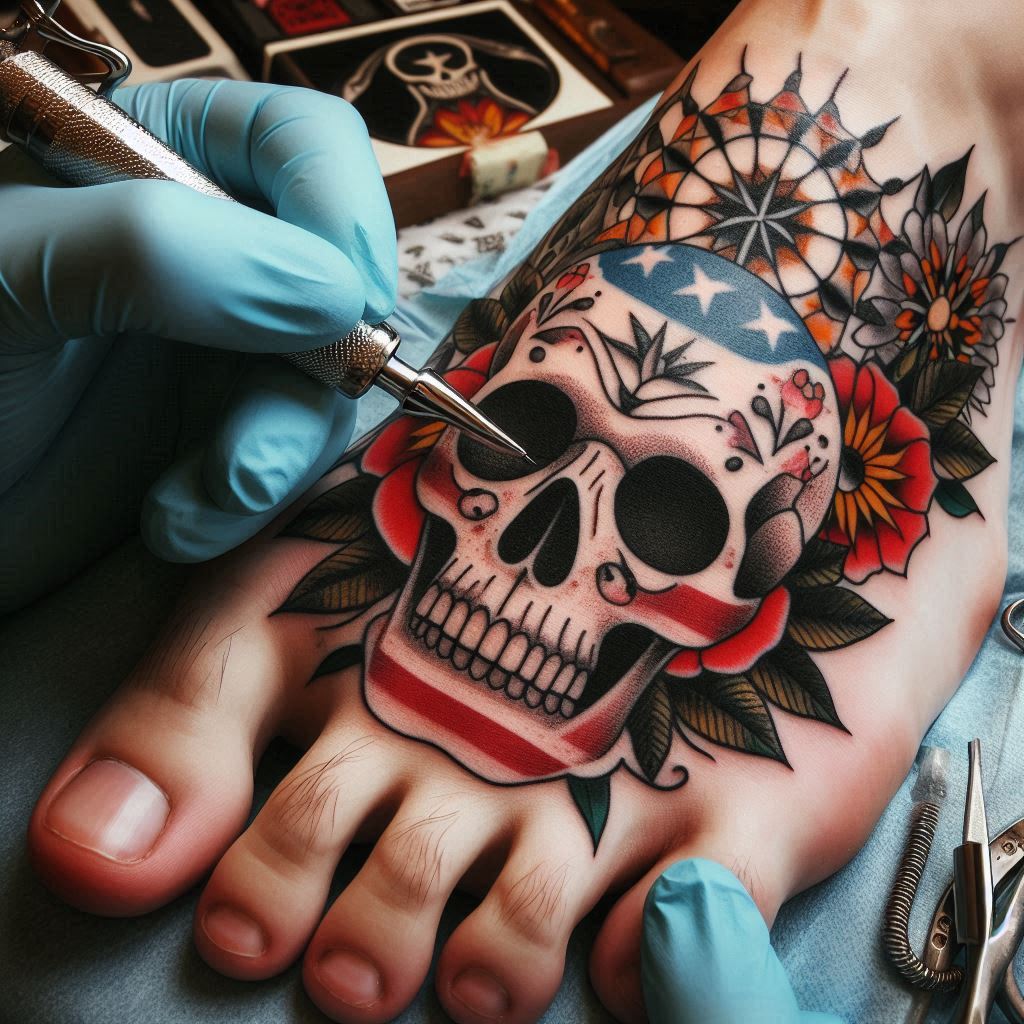 Traditional Skull Tattoo 18