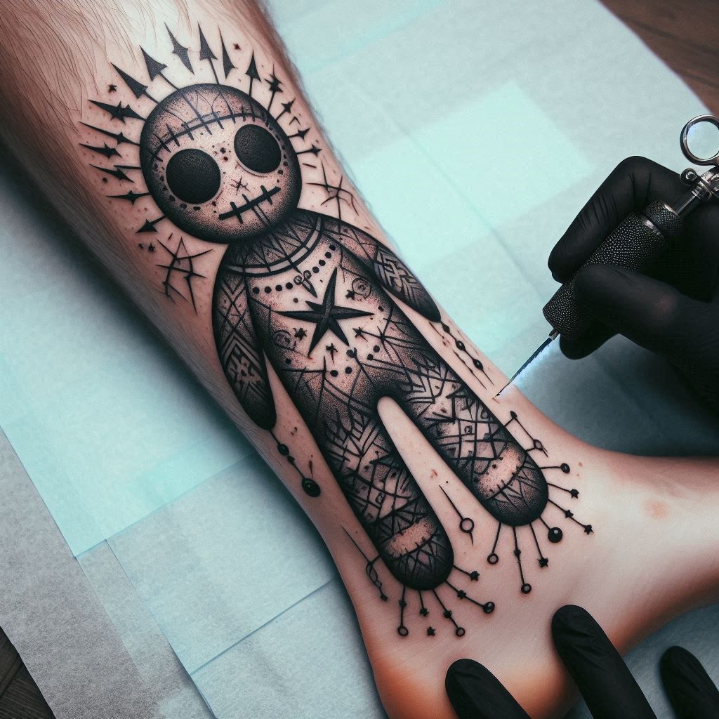 Voodoo Doll Tattoo 14