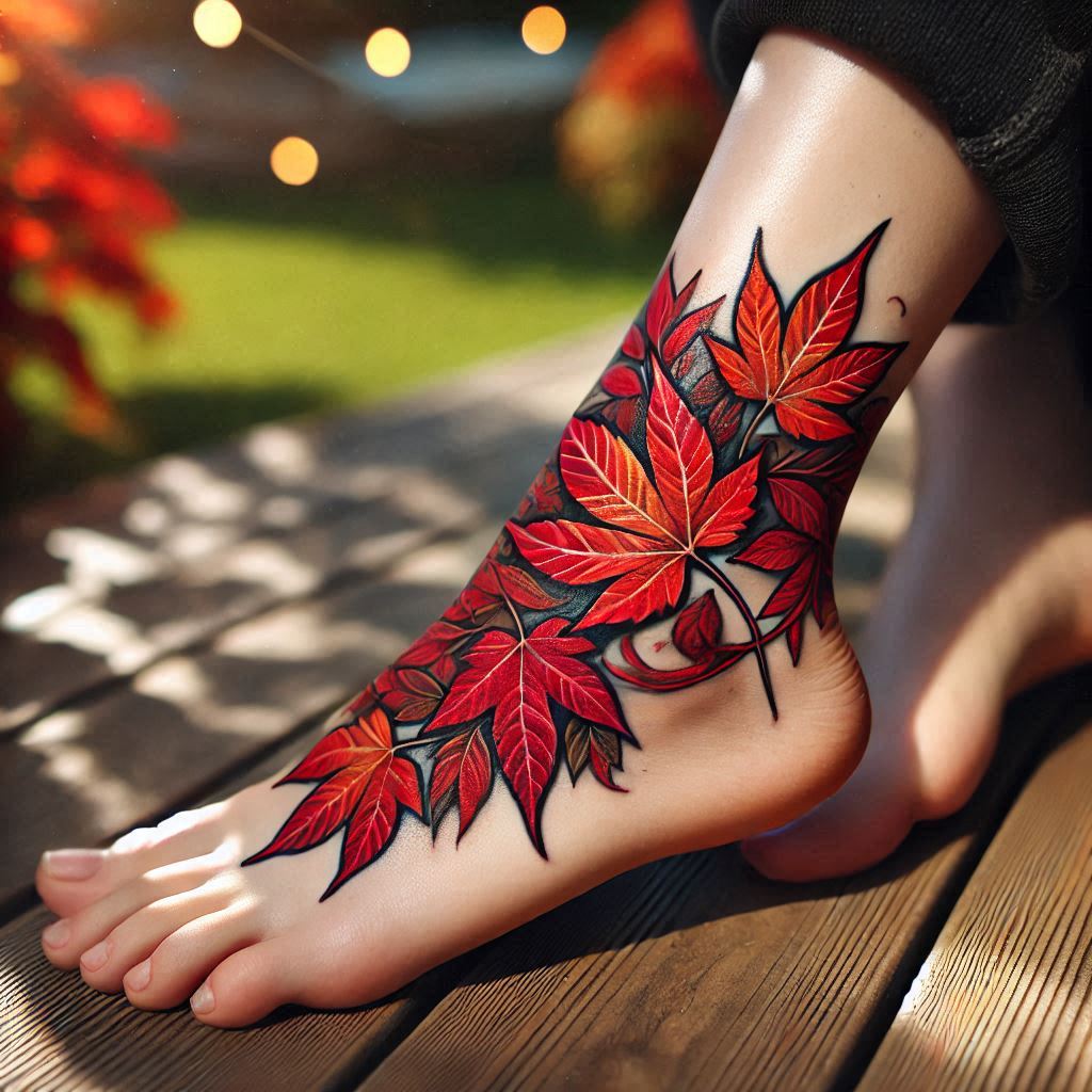 Maple Leaf Tattoo 13