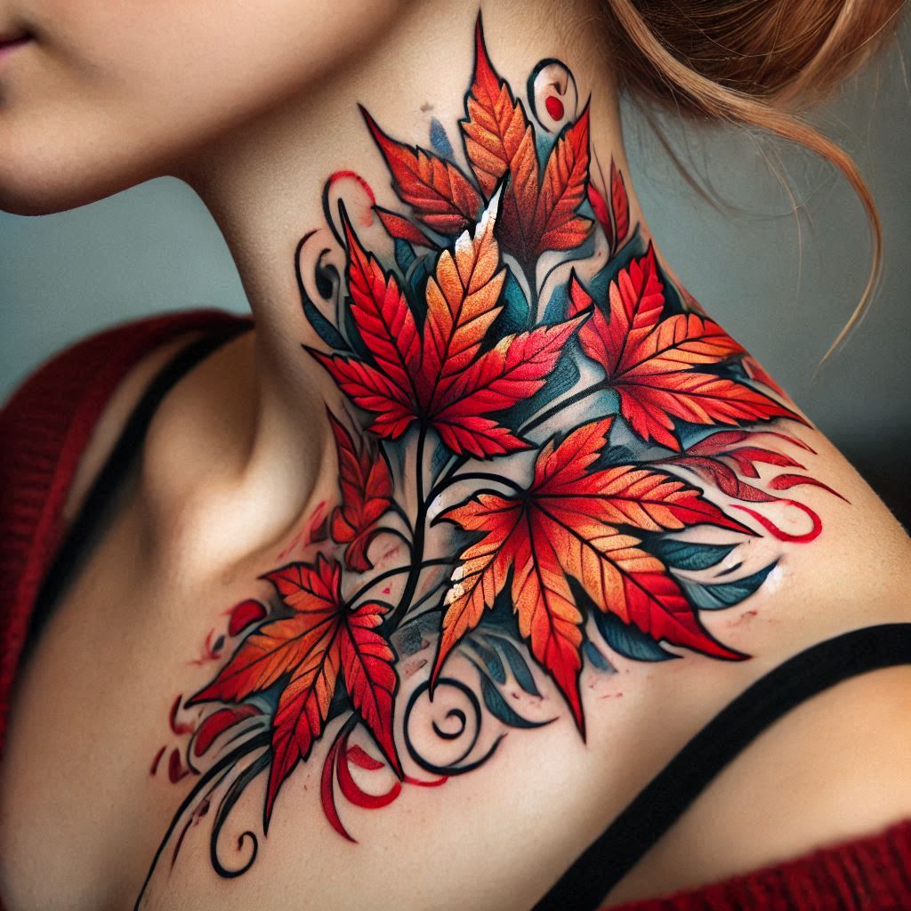 Maple Leaf Tattoo 8