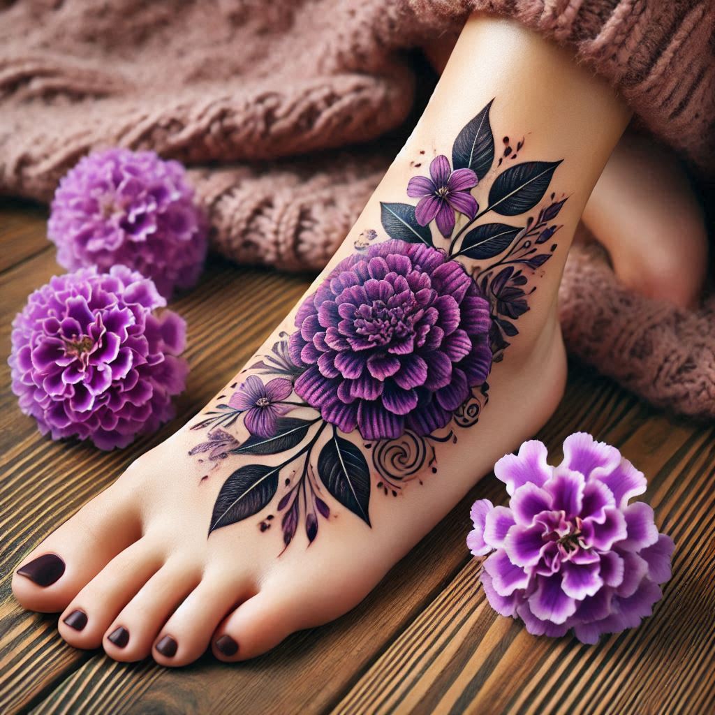Marigold Tattoo 17
