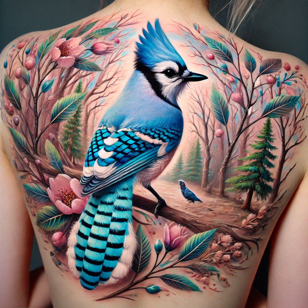 Blue Jay Tattoo 9